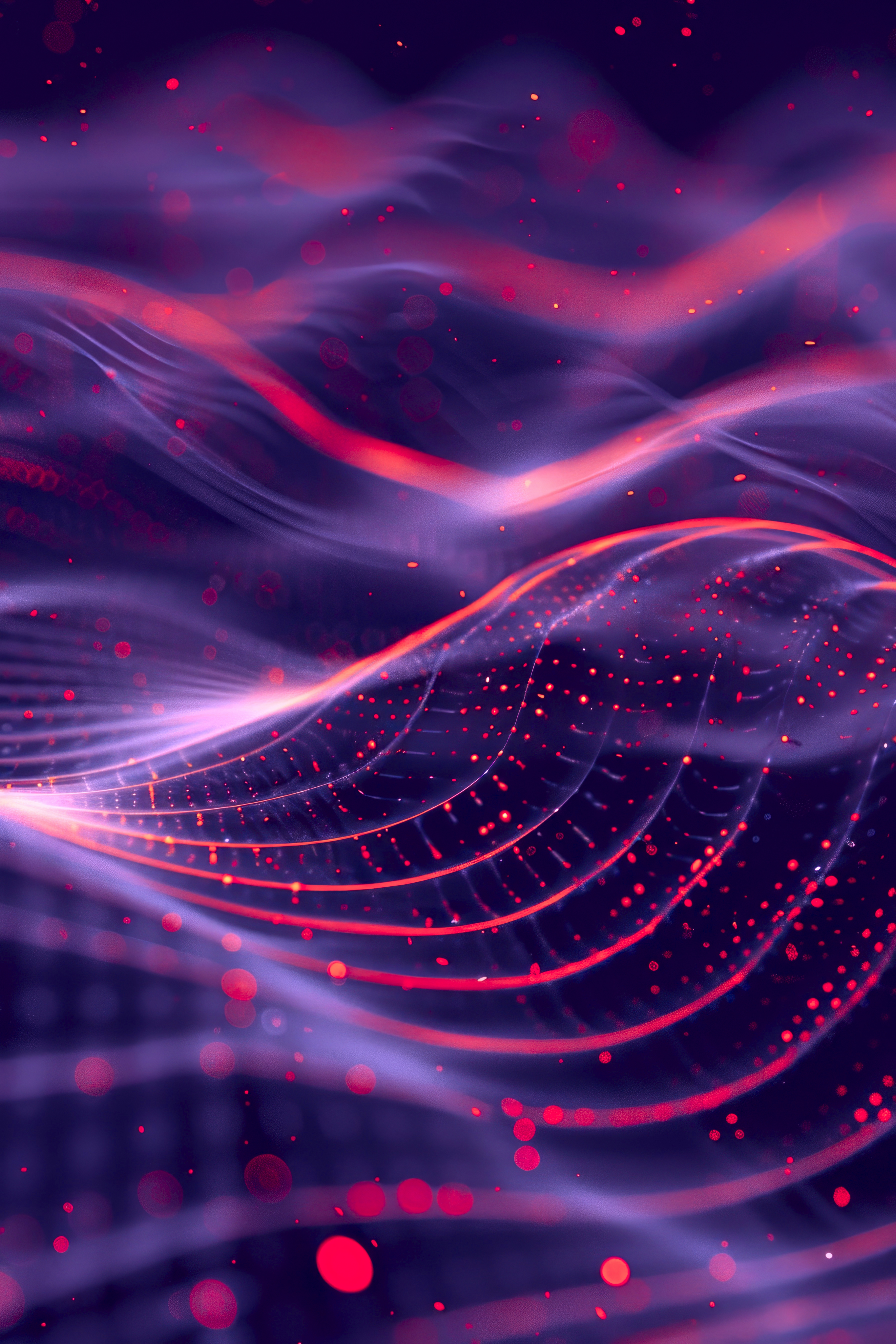 closeup-shot-orange-lights-dark-black-background